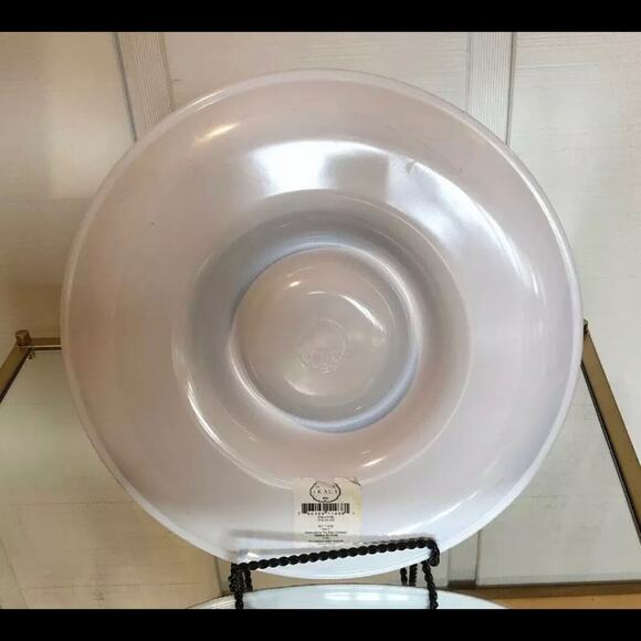 TRACY 13” Melamine Christmas Snowman Chip & Dip Server - Picture 6 of 8